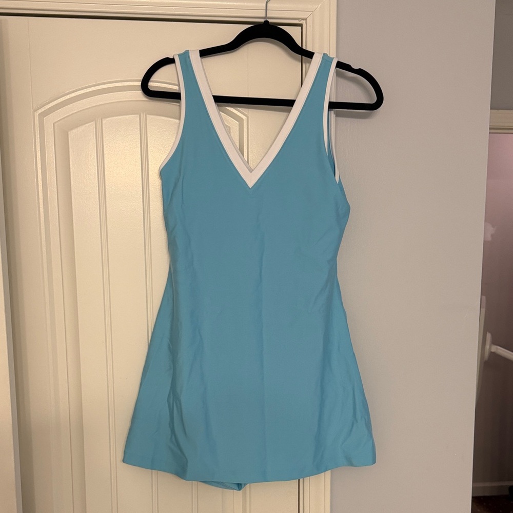 Abercrombie & Fitch Blue and White Dress